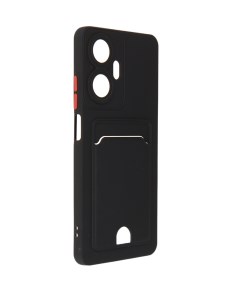 Чехол для Realme C55 Pocket Matte Silicone с карманом Black NPM59811 Neypo