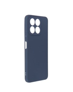 Чехол для Honor X8a Soft Matte с защитой камеры Silicone Dark Blue NST59668 Neypo