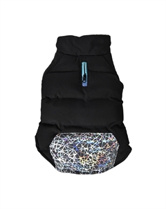 Куртка для собак Shine S (длина спины 30см, обхват груди 47-53см) черная Foxie