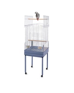 Клетка для птиц Ezia Special 57х54х2 9x138 см пепельно синий серый Imac