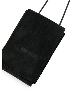 Uma wang дорожный кошелек с тисненым логотипом один размер черный Uma wang
