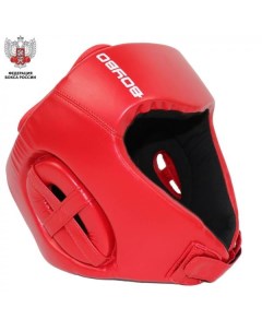 Боксерский шлем Titan Red Кожа одобренный Федерацией Бокса России Boybo