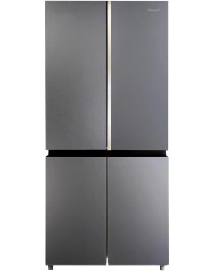 Холодильник Side by Side WCD 590 NoFrost Inverter Premium Biofresh Dark Grey Glass Weissgauff