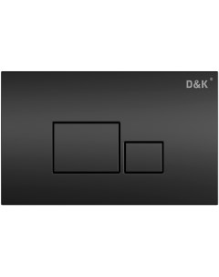 Клавиша смыва Quadro черный матовый D&k