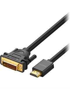 Кабель для компьютера 10135 HDMI DVI 2 м чёрный Ugreen