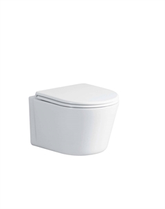 Унитаз подвесной Santa Aria CT9666 безободковый, с сиденьем микролифт, белый матовый Ceruttispa