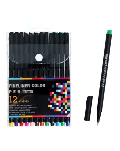 Набор маркеров профессиональных 12 цветов 0 4 мм Nobrand