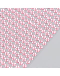 Полубусины самоклеющиеся d 6 мм розовый Nobrand