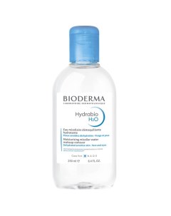 Мицеллярная вода очищающая для сухой и обезвоженной кожи лица Hydrabio H2O 250 Bioderma