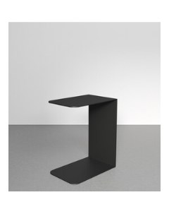 Журнальный столик металлический приставной Riloni black GGT 12 2 Genglass