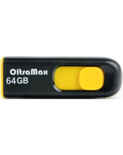 Накопитель USB 2 0 64GB OM 64GB 250 Yellow 250 жёлтый Oltramax
