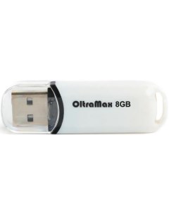 Накопитель USB 2 0 8GB OM 8GB 230 White 230 белый Oltramax
