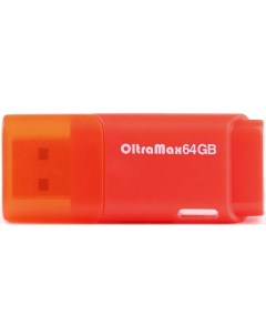 Накопитель USB 2 0 64GB OM 64GB 240 Red 240 красный Oltramax