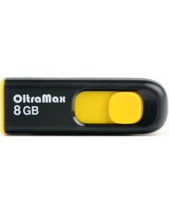 Накопитель USB 2 0 8GB OM 8GB 250 Yellow 250 жёлтый Oltramax