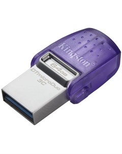 Накопитель USB 3 0 64GB DTDUO3CG3 64GB фиолетовый Kingston