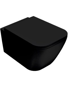 Унитаз Stone STS05 AR подвесной Черный матовый без сиденья Globo