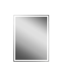 Шкаф зеркальный подвесной Montero Black LED с подсветкой 60x80 см цвет черный Без бренда