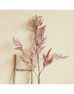 Искусственная ветка Бамбук 75 см полиэстер цвет фиолетовый Без бренда