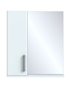 Шкаф для ванной зеркальный подвесной Eggo 60x70 см цвет белый Vigo