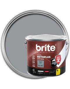 Эмаль для пола Betoplus полуматовая цвет серебристо серый 1 9 кг Brite