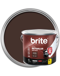 Эмаль для пола Betoplus полуматовая цвет шоколадно коричневый 1 9 кг Brite