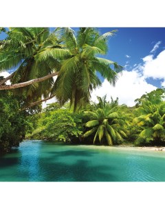 Фотообои 3D Flizart Тропический остров флизелиновые 300x280 см Fbrush