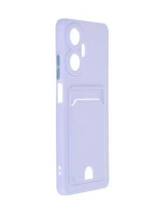 Чехол для Realme C55 Pocket Matte Silicone с карманом Lilac NPM59808 Neypo