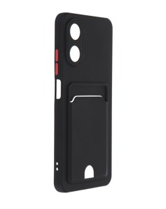 Чехол для Oppo A17 Pocket Matte Silicone с карманом Black NPM59855 Neypo