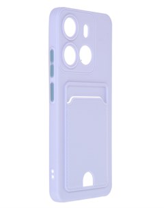 Чехол для Tecno Spark Go 2023 Pop 7 Pocket Matte Silicone с карманом Lilac NPM59293 Neypo