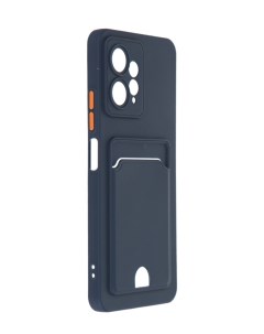 Чехол для Xiaomi Redmi Note 12 4G Pocket Matte Silicone с карманом Dark Blue NPM65613 Neypo