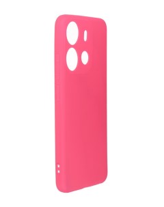 Чехол для Tecno Spark Go 2023 Pop 7 Soft Matte с защитой камеры Silicone Bright Pink NST60669 Neypo