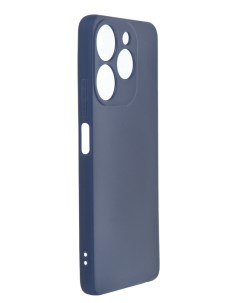 Чехол для Tecno Spark 10 Pro Soft Matte с защитой камеры Silicone Dark Blue NST68939 Neypo