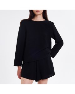 Чёрная блузка из вискозы Fashion rebels