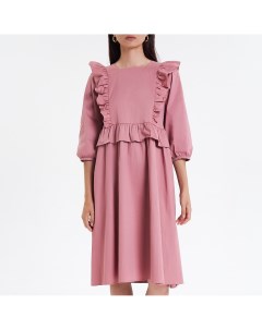 Розовое платье с оборками Nabokovaivanka