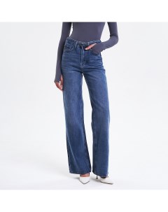 Синие джинсы с узорной вышивкой Toptop
