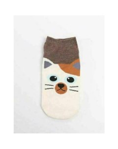 Короткие носки Krumpy Socks Little friends Рыже белый котик 35 40 Республика