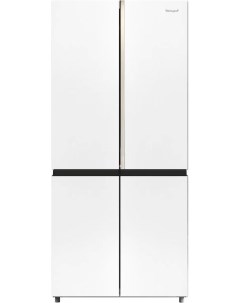 Холодильник Side by Side WCD 590 NoFrost Inverter Premium Biofresh White Glass Weissgauff