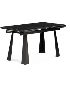 Керамический стол Бэйнбрук 140х80х76 черный мрамор черный 530827 Woodville