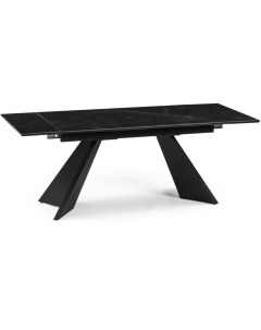 Керамический стол Ливи 140х80х78 черный мрамор черный 532399 Woodville