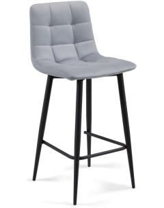 Барный стул Чилли К светло серый черный 502080 Woodville
