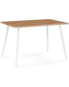 Стол Кангас 120х80х77 дуб вотан/белый 533165 (прямоугольная столешница, 4 ножки) Notta