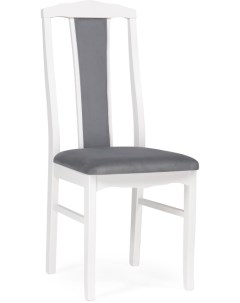 Деревянный стул Гроджин серый белый 528932 Woodville