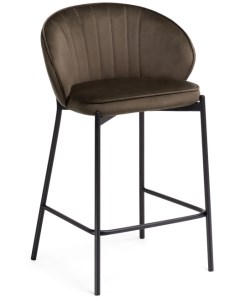 Полубарный стул Нейл шоколадный черный 528462 Woodville