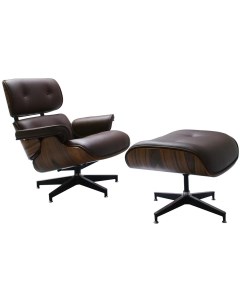 Кресло и оттоманка коричневые Bradex home