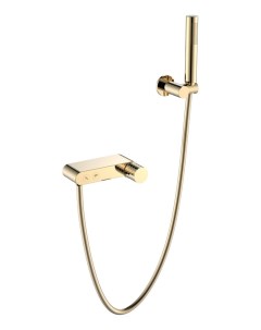 Смеситель для ванны с душем Stick 123 GG золото ручка diamond gold Boheme