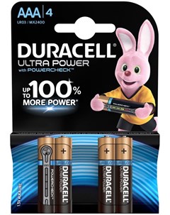 Батарейка LR03 4BL Ultra Power УФ 00000038 Duracell