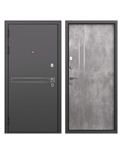 Дверь входная Раин левая букле графит бетон 960х2050 мм Mastino