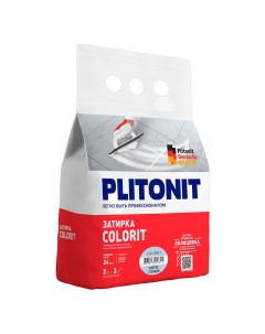 Затирка цементная Colorit светло голубая 2 кг Plitonit
