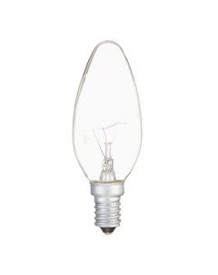 Лампа накаливания E14 2700К 60 Вт 660 Лм 230 В свеча прозрачная Osram