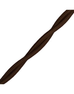 Провод витой 2x1 5 50 м коричневый Bironi